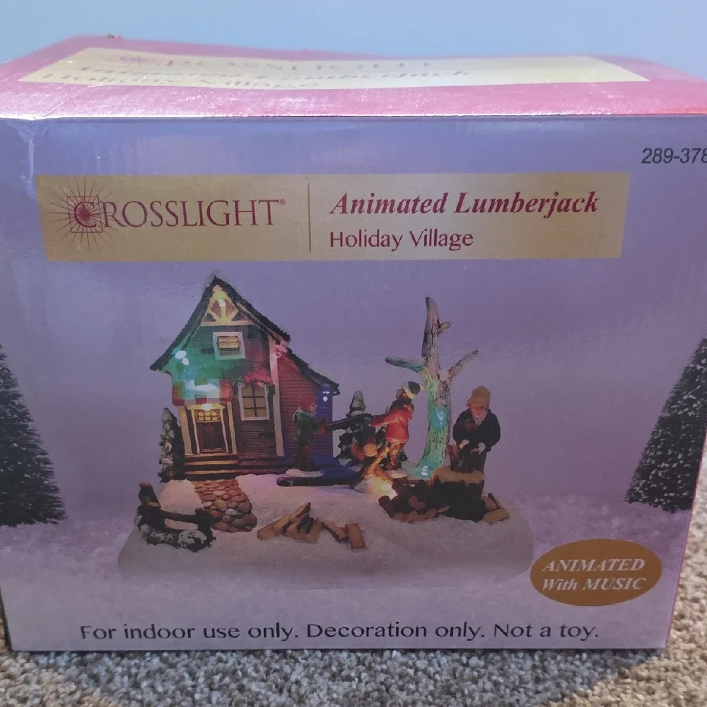 Crosslight Animated Lumberjack Holiday Village